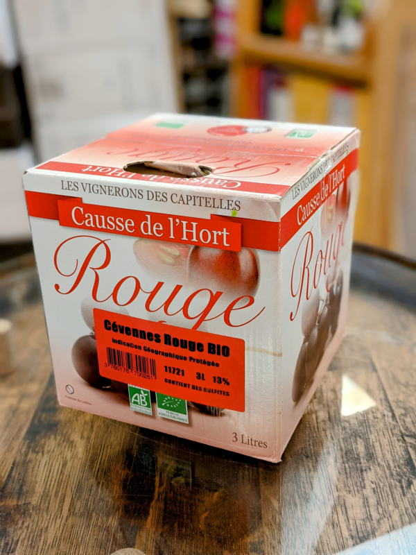 CAUSSE DE L'HORT ROUGE BIO  3 l IGP d'oc